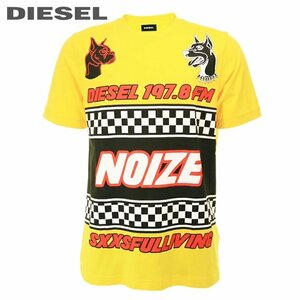 正規品/新品/未使用/XSサイズ■訳あり■タグ付き/定価7,480円■DIESEL メンズ グラフィックプリント コットン 半袖Tシャツ 535