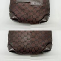 1円 【極上品】 GUCCI グッチ トートバッグ ビジネスバッグ キャンバス レザー 大容量 A4&PC可 肩掛け GG柄 ブラウン メンズ 男女兼用_画像7