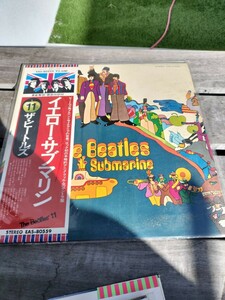 ビートルズ Beatles The 国旗帯付 イエロー サブマリン LP Yellow Submarine