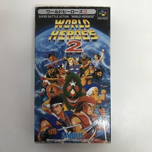 ☆WORLD HEROES2 ワールドヒーローズ2 箱 説明書 SFC スーパーファミコン カセット ソフト