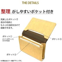 名刺入れ カードケース ビジネス メンズ 男性用 牛皮 牛革 本革 レザー 軽量 大容量 二つ折り名刺入 ブラック ブラウン ポイント15倍_画像4