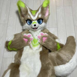 一体型 ケモノ 着ぐるみ fursuit フルスーツ コスプレ ファースーツ kigurumi ぬいぐるみ アトラクの画像2