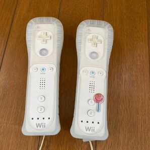 ホワイト Wii リモコン 任天堂 ストラップ ジャケット 白 コントローラ 周辺機器 Wiiリモコン 2個