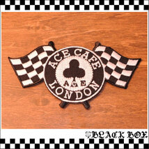 英国 インポート アイロン ワッペン ACE CAFE LONDON CAFE RACER カフェレーサー ROCKERS ロッカーズ バイク 英車 イギリス UK GB 225_画像1