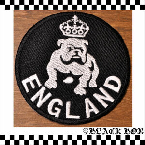 インポート ワッペン BULLDOG ENGLAND ブルドッグ 英国 UK GB イギリス イングランド ブリティッシュ mods モッズ punk パンク 094