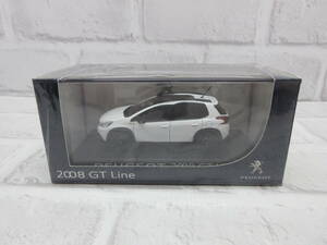 ミニカー　1/43　プジョー　2008 GT Line Mi-Vie 2016　ホワイト　ディーラー正規品　モデルカー 