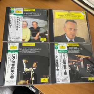 CD 見本盤0315) ブラームス:ピアノ協奏曲シリーズ ヴァイオリン・ソナタ第1番　ツィマーマン 美盤 同梱可 クラシック　盤少キズ