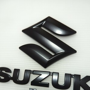 スズキエンブレム ジムニーシエラエンブレムセット マットブラック SUZUKI スズキ純正加工品 艶消し の画像2