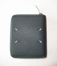 maison margiela マルジェラ 財布 round zip wallet green 21AW_画像3