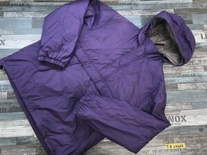 UNIQLO ユニクロ メンズ ハーフジップ 中綿 プルオーバージャケット L 紫
