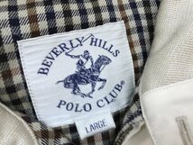 BEVERLY HILLS POLO CLUB ビバリーヒルズポロクラブ メンズ ワンポイント刺繍 ジップブルゾン L ベージュ_画像2