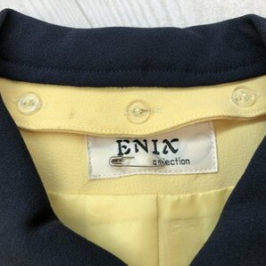 ENIX レディース 襟取り外し可 ジャケット・スカート 上下セットアップ ポリエステル 17号 黄色の画像2