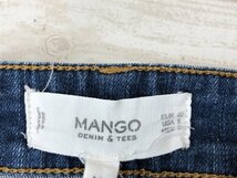 MANGO レディース ストレッチ デニムジーンズパンツ 40 青_画像2