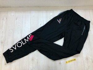 SVOLME スボルメ レディース ワッペン付き イージー ジャージパンツ L 黒