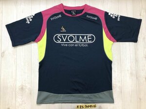 SVOLME スボルメ メンズ メッシュ スポーツ ジャージ 半袖Tシャツ L 紺