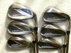 ★　 TaylorMadeテーラーメイド　STEALTH ステルス　アイアン　#5-PW 6本　KBS MAX MT85 JP スチール　 S 日本仕様　 中古　★