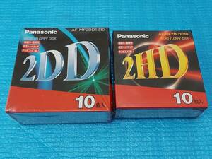 Panasonic フロッピーディスク 合計20枚（2DD 10枚/2HD 10枚）「未使用・未開封」
