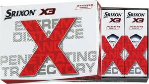 【新品未開封】DUNLOP(ダンロップ) ゴルフボール SRIXON X3 1ダース(12個入り) ホワイト