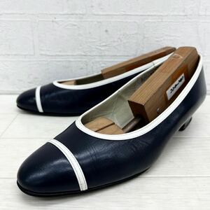 1393* made in Japan MIHAMAmi is ma shoes shoes pumps heel strut chip casual plain navy lady's 23.0