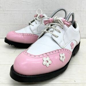 1393* STReeT@GReen Street at зеленый спорт обувь Golf гонки выше белый Pink Lady -s23.5
