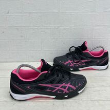 1394◎ asics LAZER BEAM アシックス 靴 シューズ スニーカー ローカット ランキング カジュアル ブラック ピンク レディース23.5_画像4