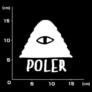 送料無料★1132★POLeR ポーラー★キャンプ★キャンパー★CAMP★グランピング★ステッカー