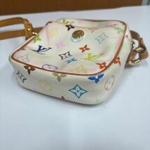 LOUIS VUITTON LV リフト モノグラム マルチカラー ショルダーバッグ ポシェット ブロン ホワイト M40055_画像3