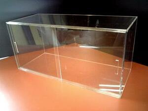 * transparent acrylic fiber case sliding door W600,D300,H300/mm