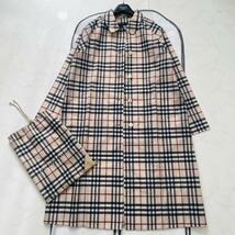 未使用級美品★大きいサイズ2XL(3L)相当★BURBERRY LONDON 春の羽織りスプリングロングコート 総チェック 軽量サラッと バーバリーロンドン_画像4