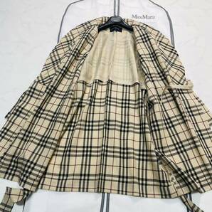 新品★大きいサイズL~XL相当★BURBERRY LONDON★春の軽量スプリングトレンチコート ベルト付ジャケット 総ノバチェック バーバリーロンドンの画像6