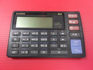 CASIO Casio DATA BANK 158 3-LINE display calculator DC-360 used 