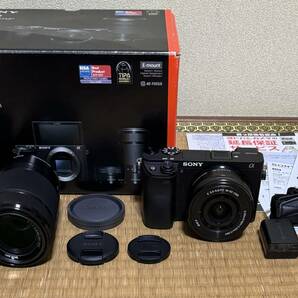 保証残有 SONY α6400 ダブルズームレンズキット ILCE-6400Y/B （ブラック）497ショット クーポン お忘れなくの画像1