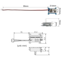 1.5g リニアサーボ 左右セット JST GS-1502　1.5g/ 80g-cm/ 0.12sec マイクロ サーボ★ホビーショップ青空_画像2