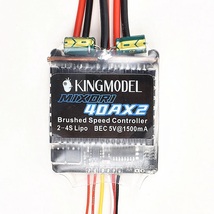 King Model 40Ax2 アンプ ESC Bec 5V/1.5A 双方向 ブラシ モーター スピード コントローラー 車両/ボート/タンク_画像1