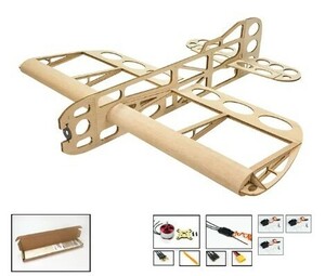 geebee 600mm Balsa комплект 3D самолет Building модель motor ESC servo винт есть 