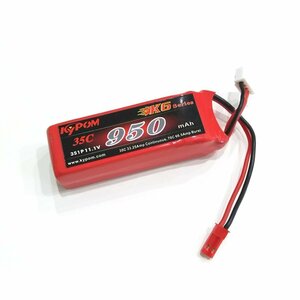 Kypom K6 11.1V 950mAh 35C70C リポ バッテリー★ホビーショップ青空