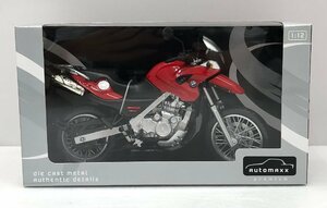 【未使用品】スカイネット automaxx premium 1/12完成品バイクシリーズ BMW F650GS（レッド） (管理番号：060111）