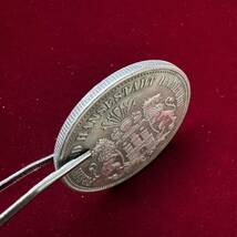 ドイツ 硬貨 古銭 ハンブルク州 1896年 ハンブルク州紋章 キャット・キャッスル マルク 国章 双頭の鷲 コイン 銀貨 外国古銭 海外硬貨_画像3