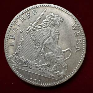 スイス 硬貨 古銭 シュヴィーツ州 1867年 5フランケン 州の花輪を守るライオン 国章 連邦射撃祭 コイン 銀貨 外国古銭 海外硬貨