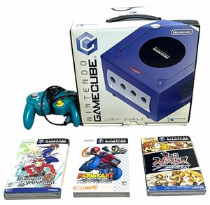 【通電確認済】ジャンク Nintendo DOL-001 GAMECUBE 本体 ＆ ソフト３本（マリオカート スマッシュブラザーズ テイルズオブシンフォニア）