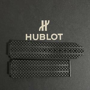 美品☆HUBLOT ウブロ ストラップ ベルト 黒 ブラック 44ミリビッグバン用 純正 正規 301系