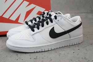 26.5cm NIKE ナイキ DUNK LOW RETRO WHITE/BLACK-SUMMIT WHITE DJ6188-101 ダンク ロー レトロ ホワイト/ブラック サミットホワイト US8.5