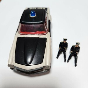 希少 レア ミニカー Tekno MERCEDES BENZ 230SL DENMARK POLICE テクノ メルセデスベンツ 230SL ポリス デンマーク製 人形２体付き