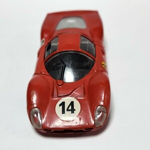 希少 レア ミニカー Solido FERRARI 330PS REP152 6/67 MADE IN FRANCE ソリドフェラーリ フランス製 赤 14 全長10cm