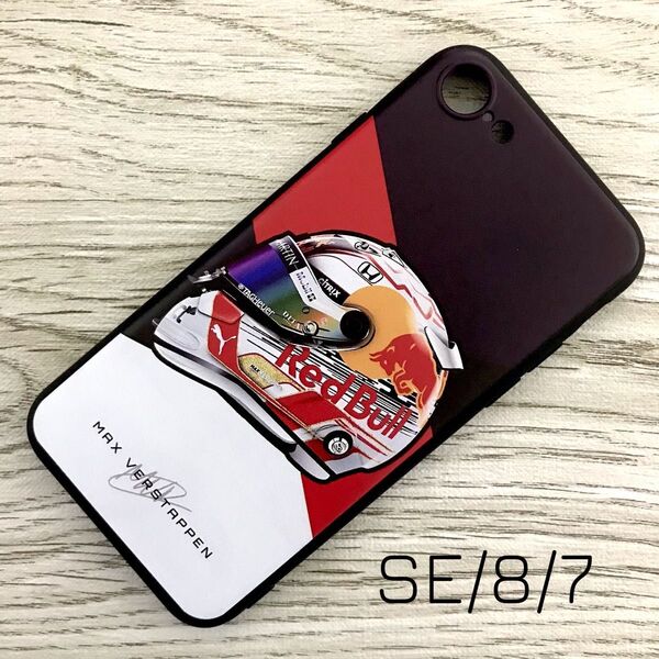 マックス・フェルスタッペン ヘルメット iPhone 8 / 7 / SE ケース F1 レッドブル Red Bull オランダ