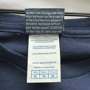 NYPD メンズ 半袖Tシャツ フロント イエロー プリント 古着 アメカジ Mサイズ 綿 コットン 送料込 US古着の画像6