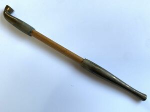 【キセル】古物古道具　時代物　『羅宇竹素真鍮煙管』　20.5cm　定形外可　O0126D