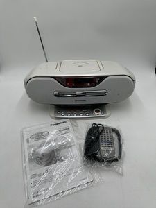 t0490 Panasonic Panasonic personal MD system RX-MDX80 CD MD radio cassette remote control electrification OK operation OK present condition 