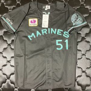 Chiba Lotte Marines Yuki Yamaguchi Replica ormiform Black Summer Bsw Chiba Lotte