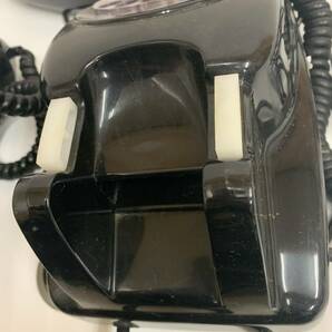 黒電話 600-A1 600-A2 日本電信電話公社 606C3&1 電話機 ダイヤル式 昭和レトロ アンティーク インテリア 現状品の画像6